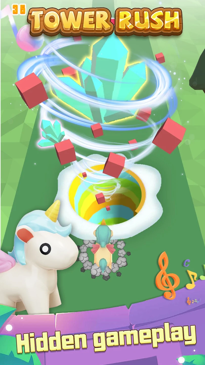 Tower Rush expanded monster collecting cubes